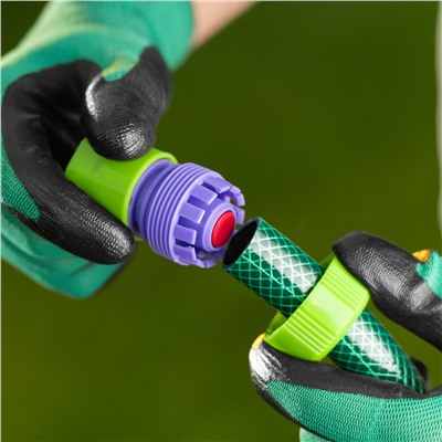 Соединитель пластмассовый, быстросъемный для шланга 3/4, аквастоп Palisad