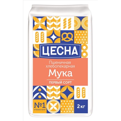 Мука Цесна 1/с пшеничная 2кг