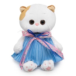Мягкая игрушка "Кошечка Ли-Ли BABY в платье из жатой ткани с бантом" (20 см)