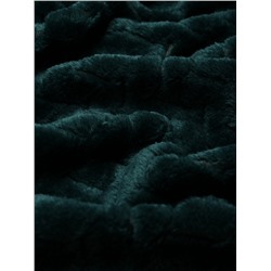 Плед Этель Zig-zag, изумрудный, 150×200 см,100% п/э, корал-флис 300 г/м²
