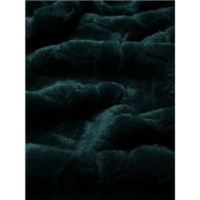 Плед Этель Zig-zag, изумрудный, 150×200 см,100% п/э, корал-флис 300 г/м²