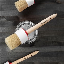 Кисть круглая №18 (60 мм) натуральная щетина, деревянная ручка MTX