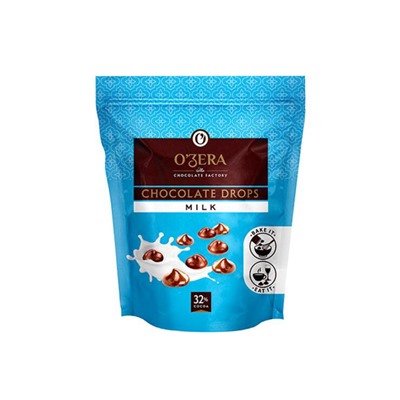 «O'Zera», шоколад молочный Milk drops, 80 г