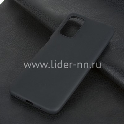 Задняя панель для Xiaomi  POCO M3 Силикон матовый (черная)