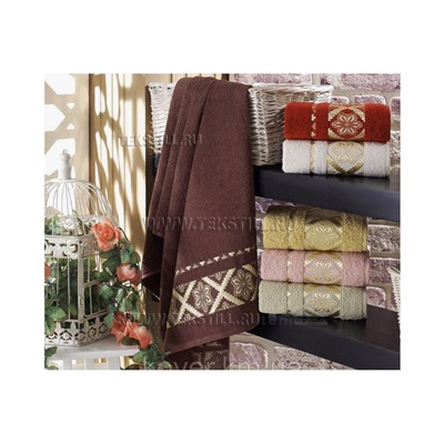 Махровые Лицевые Полотенца 50x90 см. 6 шт/уп. Cotton PURRY