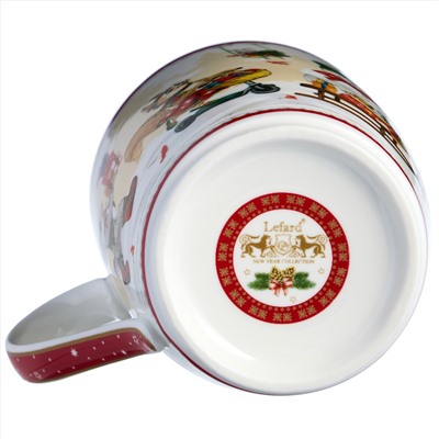 КРУЖКА LEFARD "С НОВЫМ ГОДОМ!" 300 МЛ КРАСНАЯ (КОР=36ШТ.)