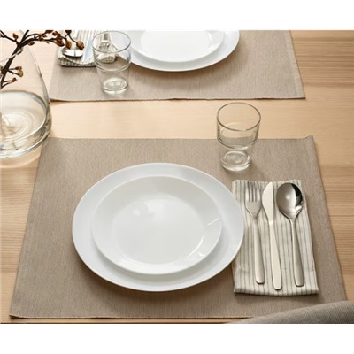 OFTAST Тарелка Десертная Dessertteller, weiß, 19 cm