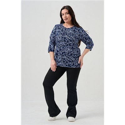 Женская блузка 21621 / синий