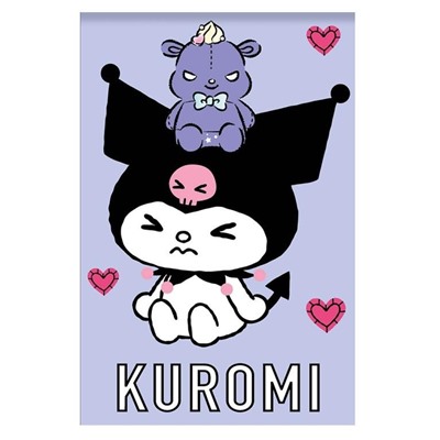 Блокнот А7 "Куроми-1", 65*98 мм, клетка, 40 л на скрепке, обложка 200 гр/м2