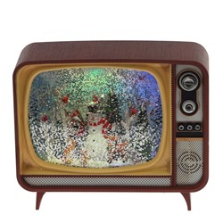 GAEM Изделие декоративное "Телевизор" (подсвет,вьюга,музыка, LR14х3 н/п +USB 100 см), L2, L21 W12 H17 см