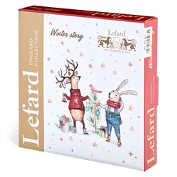 НАБОР ТАРЕЛОК ЗАКУСОЧНЫХ LEFARD "WINTER STORY" 2 ШТ. 20 СМ (КОР=18НАБ.)