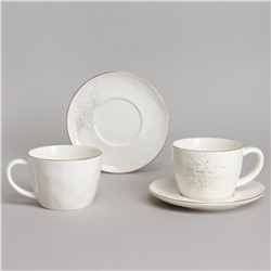 ЧАЙНЫЙ НАБОР BRONCO "GOLD" НА 2 ПЕР. 4 ПР. 350 МЛ