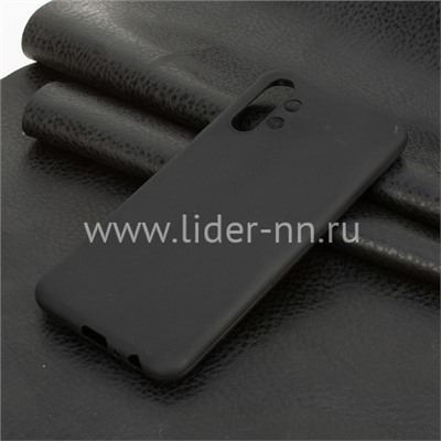 Задняя панель для Samsung Galaxy  A13 Силикон матовый (черная)