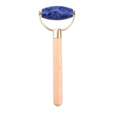 Роликовый массажер для лица (лазурит)