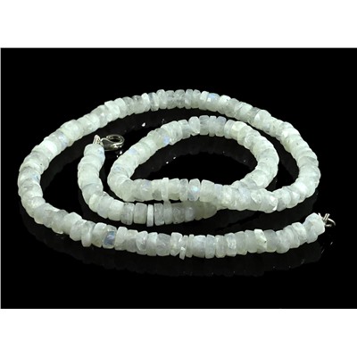 Бусы из Лунного камня (Адуляр) огранка диски 6*2мм, 47см, 30,2г