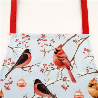 Фартук «Этель» Winter birds, 60×70 см, 100% хлопок, саржа 190 г/м²