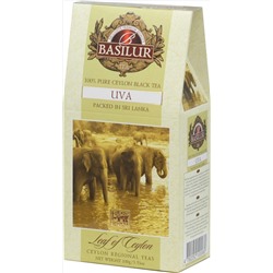 BASILUR. Лист Цейлона. UVA 100 гр. карт.пачка