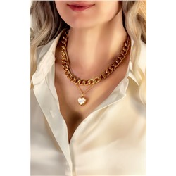 Колье Сердце двустороннее + Подарок