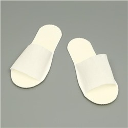 Одноразовые тапочки, стандарт, нескользящие, белые, 42 р.