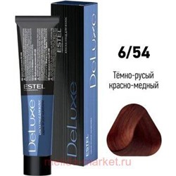 ESTEL DE LUXE 6/54 Краска-уход темно-русый красно-медный