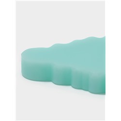 Молд для заливки новогодний «Ёлочка с подарками», 8×5.8×0.8 см, силикон, бирюзовый