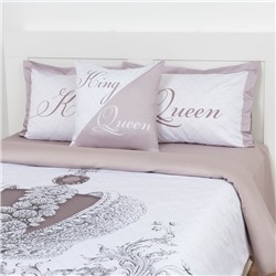 Постельное бельё «Этель» евро King&Queen 200*215 см,215*240 см,50*70+4 см - 2 шт