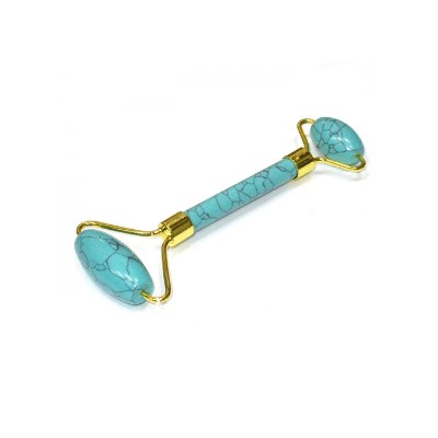 MAS5=5 Массажер для лица из натурального камня Бирюза 14 х 5,5 см