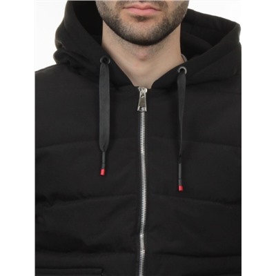 2172 BLACK Куртка мужская зимняя облегченная (150 гр. холлофайбер)