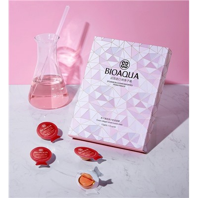BIOAQUA маска с коллагеном и экстрактом черной икры 3 2 г №4