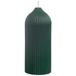 Свеча декоративная темно-зеленого цвета из коллекции Edge, 16,5см