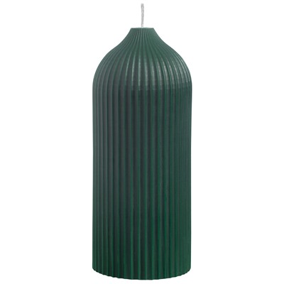 Свеча декоративная темно-зеленого цвета из коллекции Edge, 16,5см