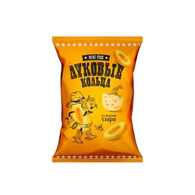 «Mini Free», луковые кольца со вкусом сыра, 45 г