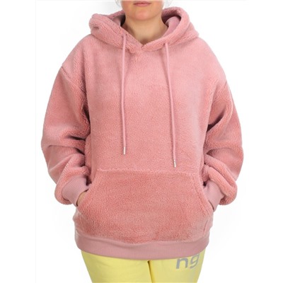 110 PINK Худи женское Тедди на флисе