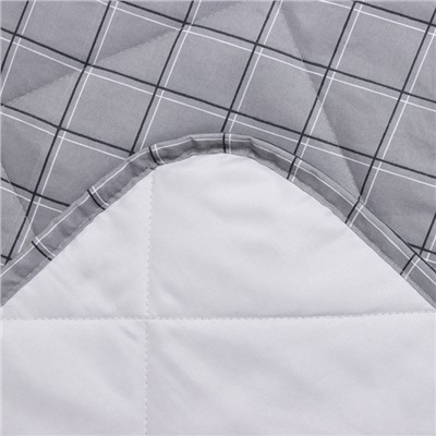 Покрывало LoveLife евро макси Gray cage 240*210±5см, новосатин, 100%п/э
