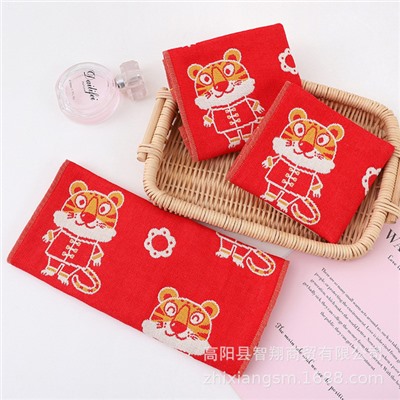 Gauze cartoon children's sweat towel, wholesale