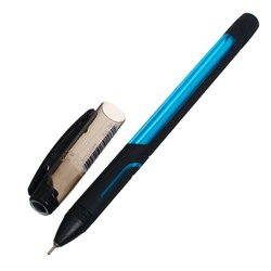Ручка шариковая Berlingo Color Zone stick, стержень синий 1.0, прорезиненный корпус, МИКС