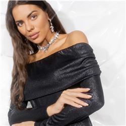 Платье-футляр с металлизированным напылением, Модные грёзы