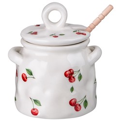 БАНКА ДЛЯ МЕДА LEFARD "CHERRY" 11,5*10,5*1,*5 СМ 450 МЛ