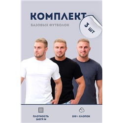 Набор 8471 футболка мужская (в упак. 3 шт)