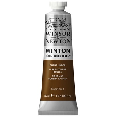 Краска масляная художественная Winsor&Newton "Winton", 37мл, туба, жженая умбра