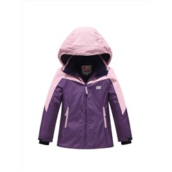 Горнолыжный костюм зимний для девочки темно-фиолетового цвета 9432TF