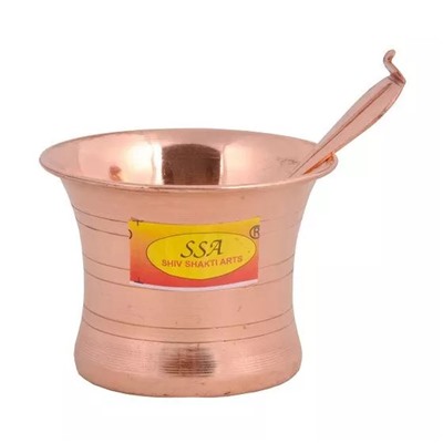 Медный набор для пуджи, Copper Pooja Set, произв. SHIV SHAKTI ARTS
