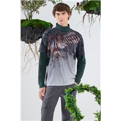 T-shirt bawełniany męski z kolekcji Together For Nature  kolor zielony