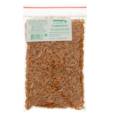 Корм для рыб и черепах «ЗООМИР» Гаммарус, тушка, 10 г
