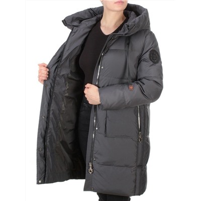 8966 DARK GRAY  Пальто зимнее женское CLOUD LAG CAT (200 гр. холлофайбер)
