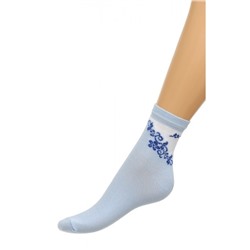 Носки женские В-9 голубой