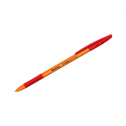 Ручка шариковая Berlingo "Tribase grip orange" красная, 0,7мм, грип