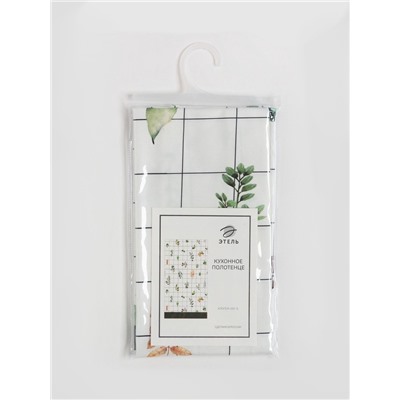 Полотенце "Этель" Flora (вид 2) 40х73 см, 100% хлопок, саржа 190 гр/м2