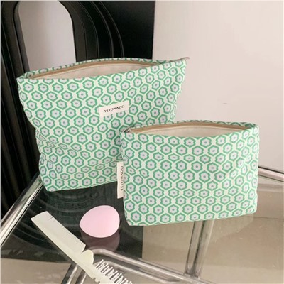 Capacious cosmetic bag, organizer bag, shopping bag for traveling, small clutch bag, liner