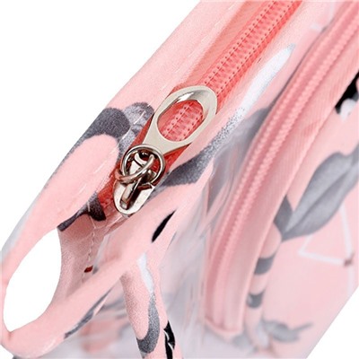 Набор косметичек 3 в 1 "Фламинго".